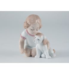 BIMBETTA CON CUCCIOLO H8 (D7530)