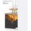 Profumatore bottiglia in vetro con decorazione mandala scura grande (IQ8576)