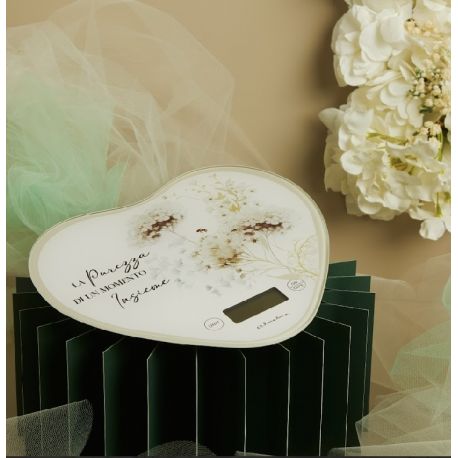 Bilancia cuore decoro verde (cl26031)