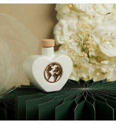 Oliera cuore con mondo oro rosa (cl26077m)