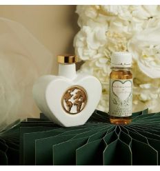 Oliera cuore con mondo oro con olio (cl26079mo)