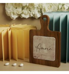 Tagliere acacia decoro amore (cl26082)