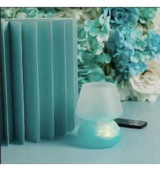 Lampada led verde piccola con telecomando (cl26196)