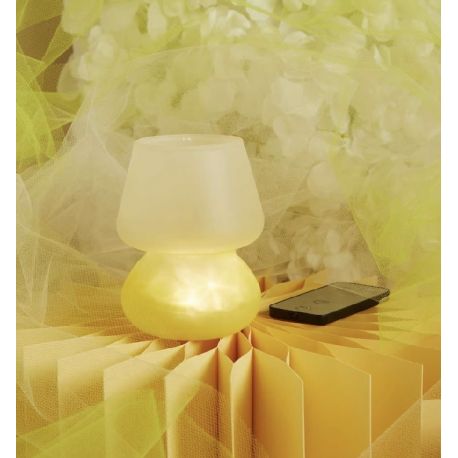 Lampada led gialla piccola con telecomando (cl26164)