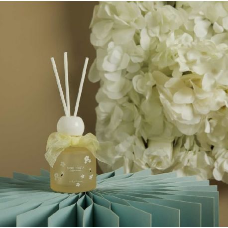 Diffusore giallo con fiorellini piccolo (cl26244)