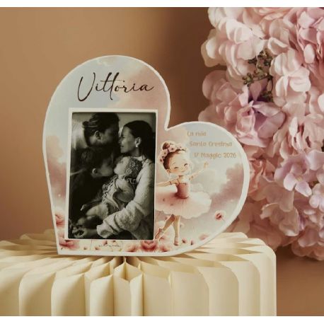 Porta foto cuore ballerina (cl26331)