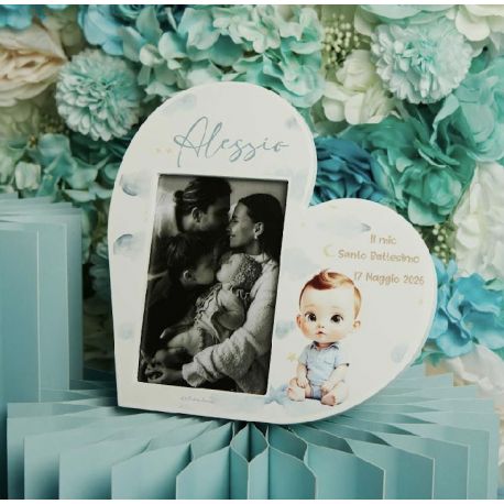 Porta foto cuore bimbo (cl26341)
