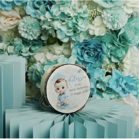 Tamburello battesimo maschio (26345)