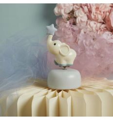 Carillon elefantino grande azzurro (cl26386)