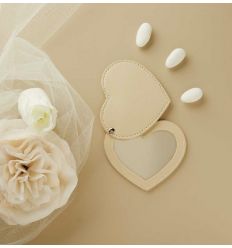 Specchietto cuore tortora (cl26406)